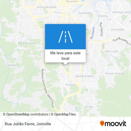 Rua Julião Favre mapa