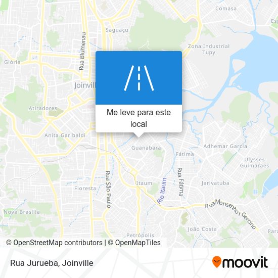 Rua Jurueba mapa