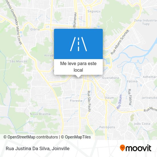 Rua Justina Da Silva mapa