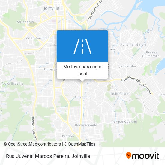 Rua Juvenal Marcos Pereira mapa