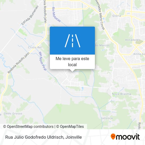 Rua Júlio Godofredo Uldrisch mapa