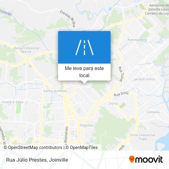 Rua Júlio Prestes mapa