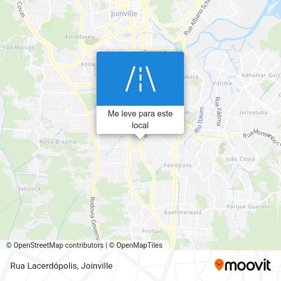 Rua Lacerdópolis mapa