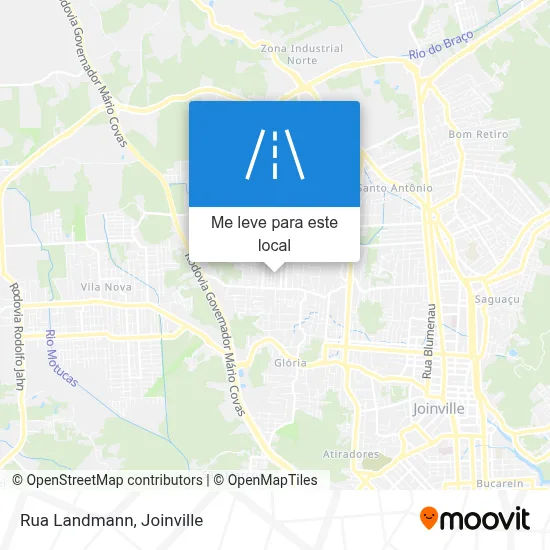 Rua Landmann mapa