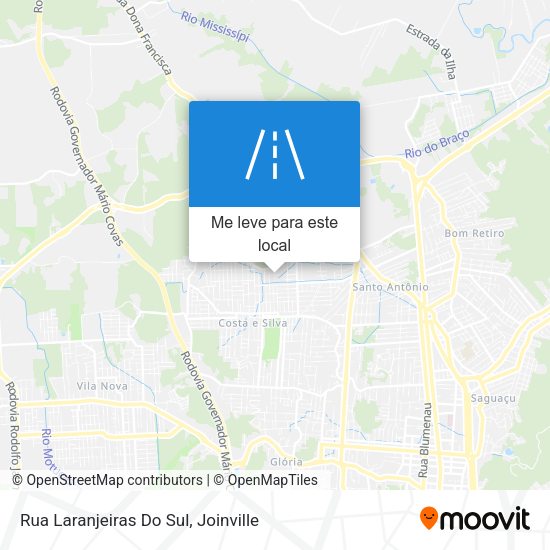 Rua Laranjeiras Do Sul mapa
