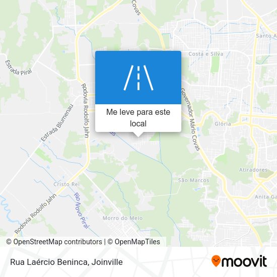 Rua Laércio Beninca mapa