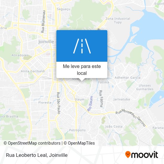 Rua Leoberto Leal mapa