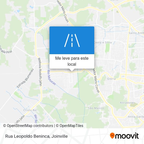 Rua Leopoldo Beninca mapa