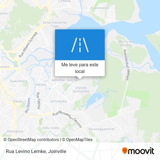 Rua Levino Lemke mapa