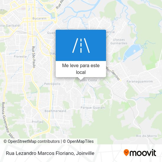 Rua Lezandro Marcos Floriano mapa