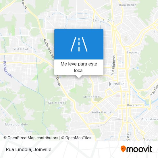 Rua Lindóia mapa