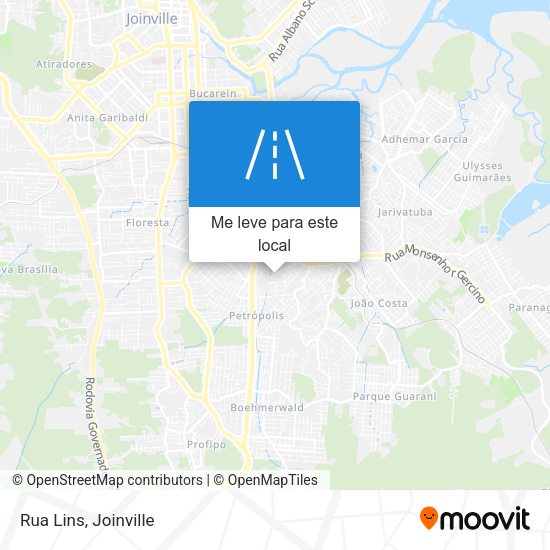 Rua Lins mapa