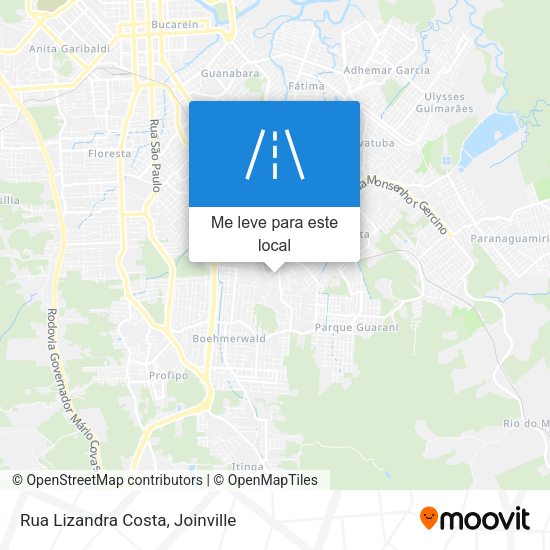 Rua Lizandra Costa mapa