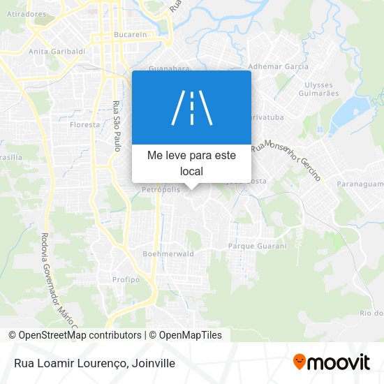 Rua Loamir Lourenço mapa