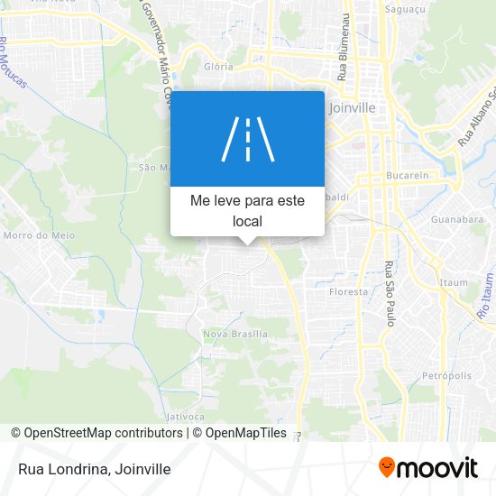 Rua Londrina mapa
