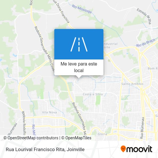 Rua Lourival Francisco Rita mapa