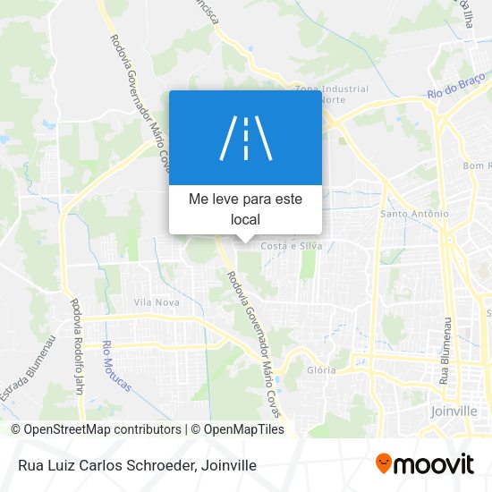 Rua Luiz Carlos Schroeder mapa