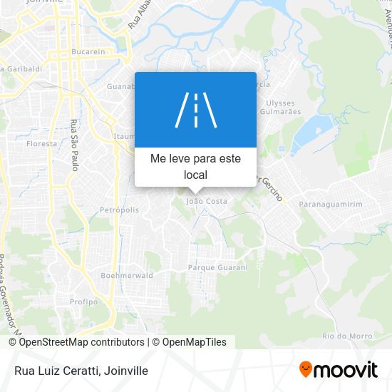 Rua Luiz Ceratti mapa