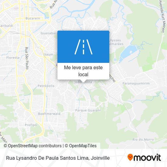 Rua Lysandro De Paula Santos Lima mapa