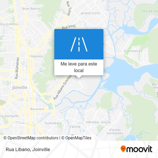 Rua Líbano mapa