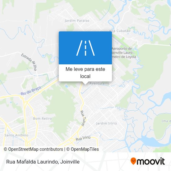 Rua Mafalda Laurindo mapa