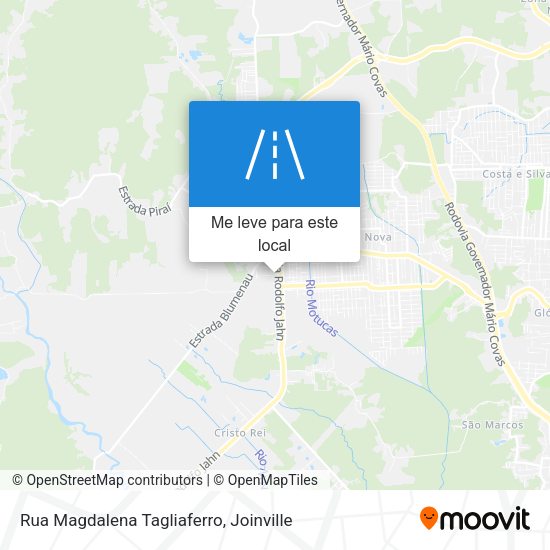 Rua Magdalena Tagliaferro mapa