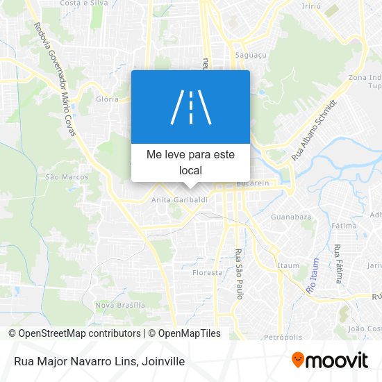 Rua Major Navarro Lins mapa