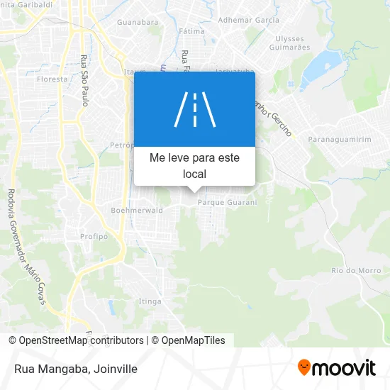 Rua Mangaba mapa