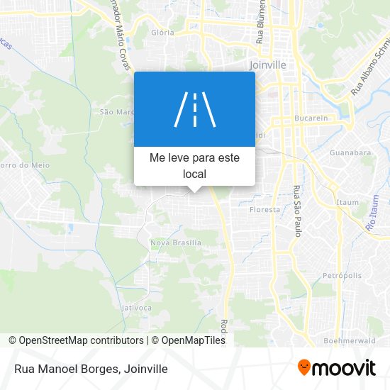 Rua Manoel Borges mapa