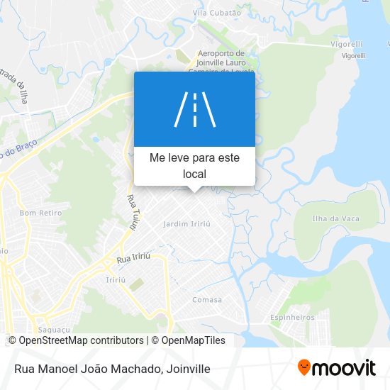 Rua Manoel João Machado mapa