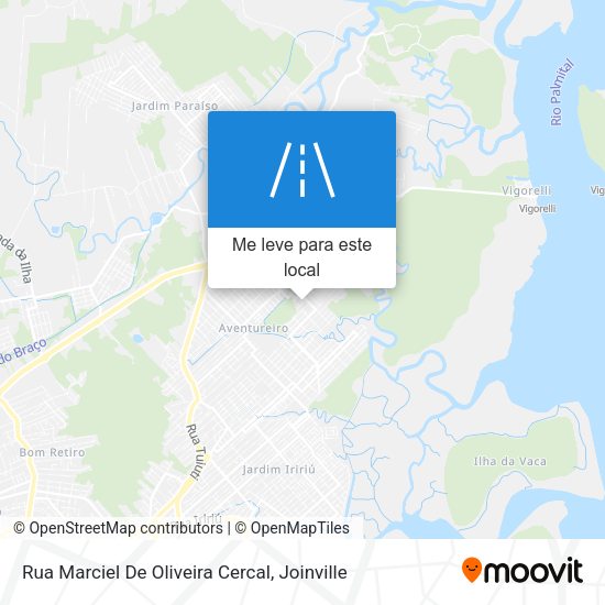 Rua Marciel De Oliveira Cercal mapa