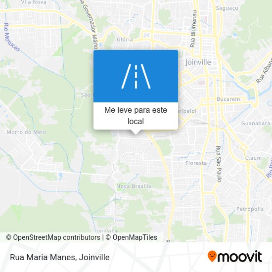 Rua Maria Manes mapa