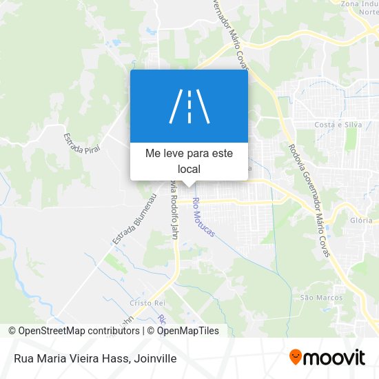 Rua Maria Vieira Hass mapa