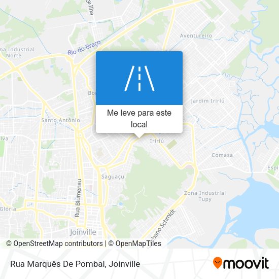 Rua Marquês De Pombal mapa