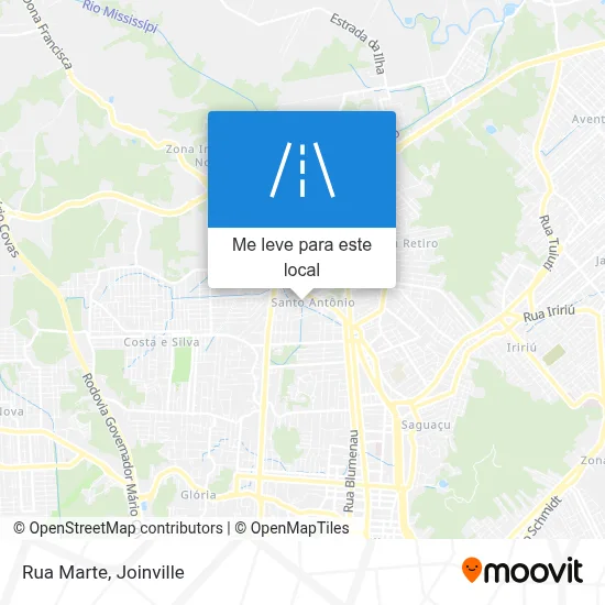 Rua Marte mapa