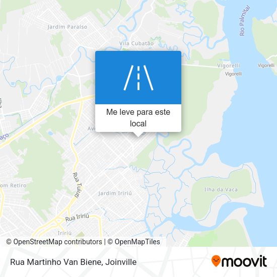 Rua Martinho Van Biene mapa