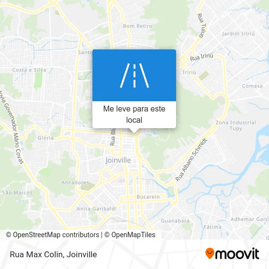 Rua Max Colin mapa