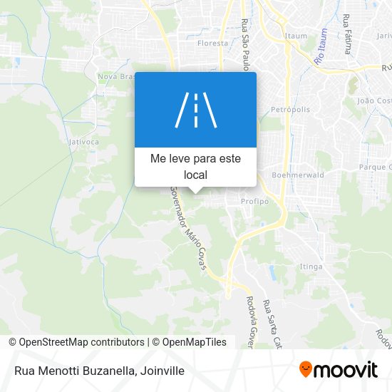 Rua Menotti Buzanella mapa