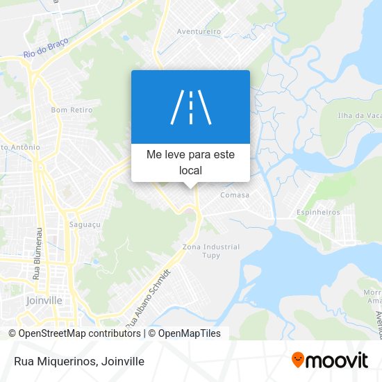 Rua Miquerinos mapa