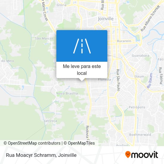 Rua Moacyr Schramm mapa