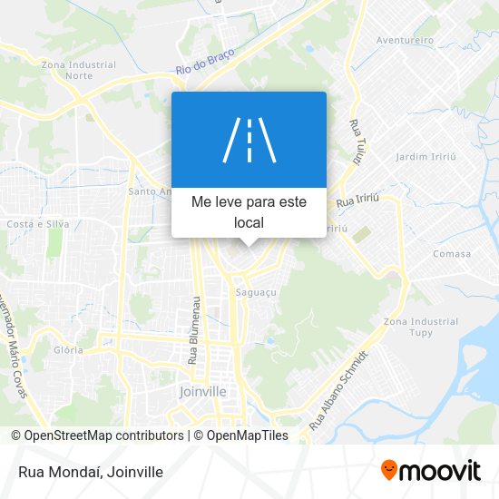 Rua Mondaí mapa