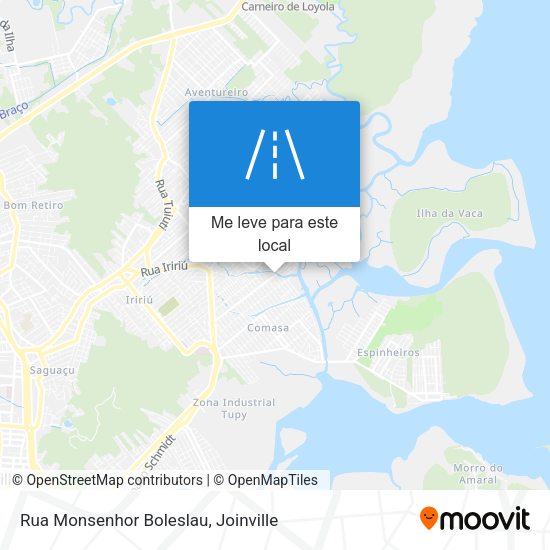 Rua Monsenhor Boleslau mapa