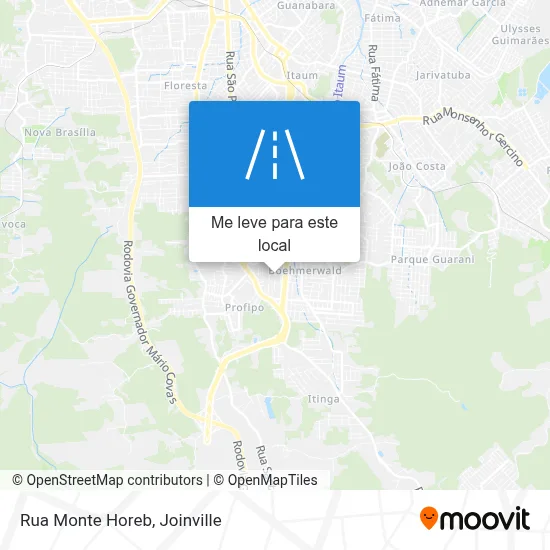 Rua Monte Horeb mapa
