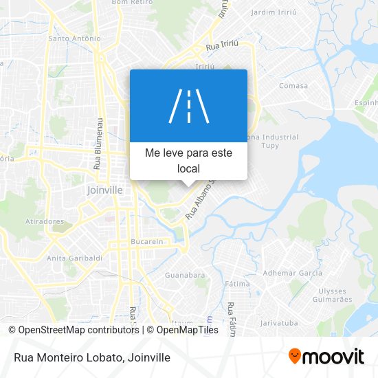 Rua Monteiro Lobato mapa