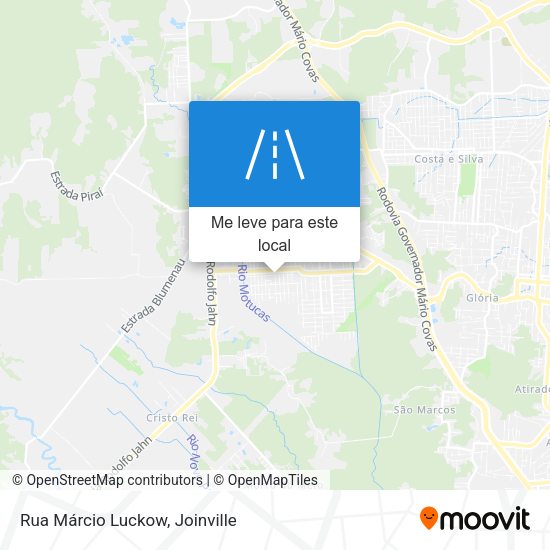 Rua Márcio Luckow mapa