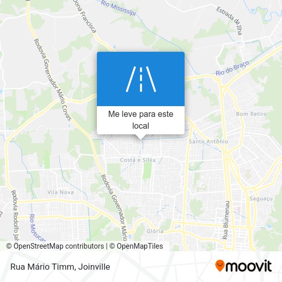 Rua Mário Timm mapa