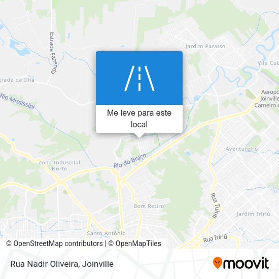 Rua Nadir Oliveira mapa