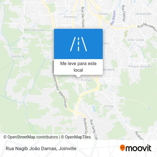 Rua Nagib João Damas mapa