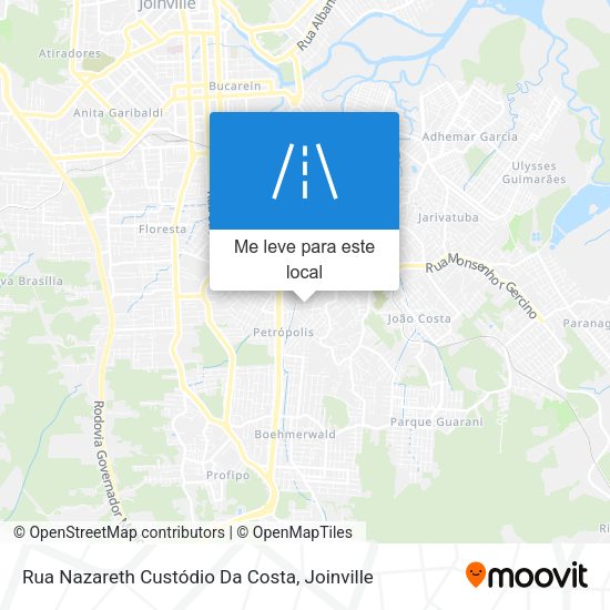 Rua Nazareth Custódio Da Costa mapa