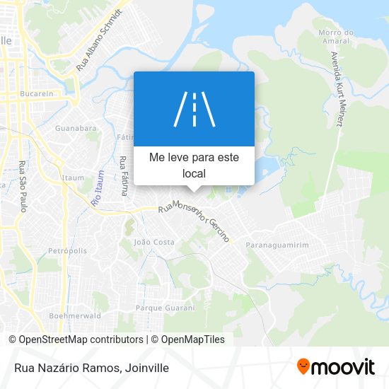 Rua Nazário Ramos mapa